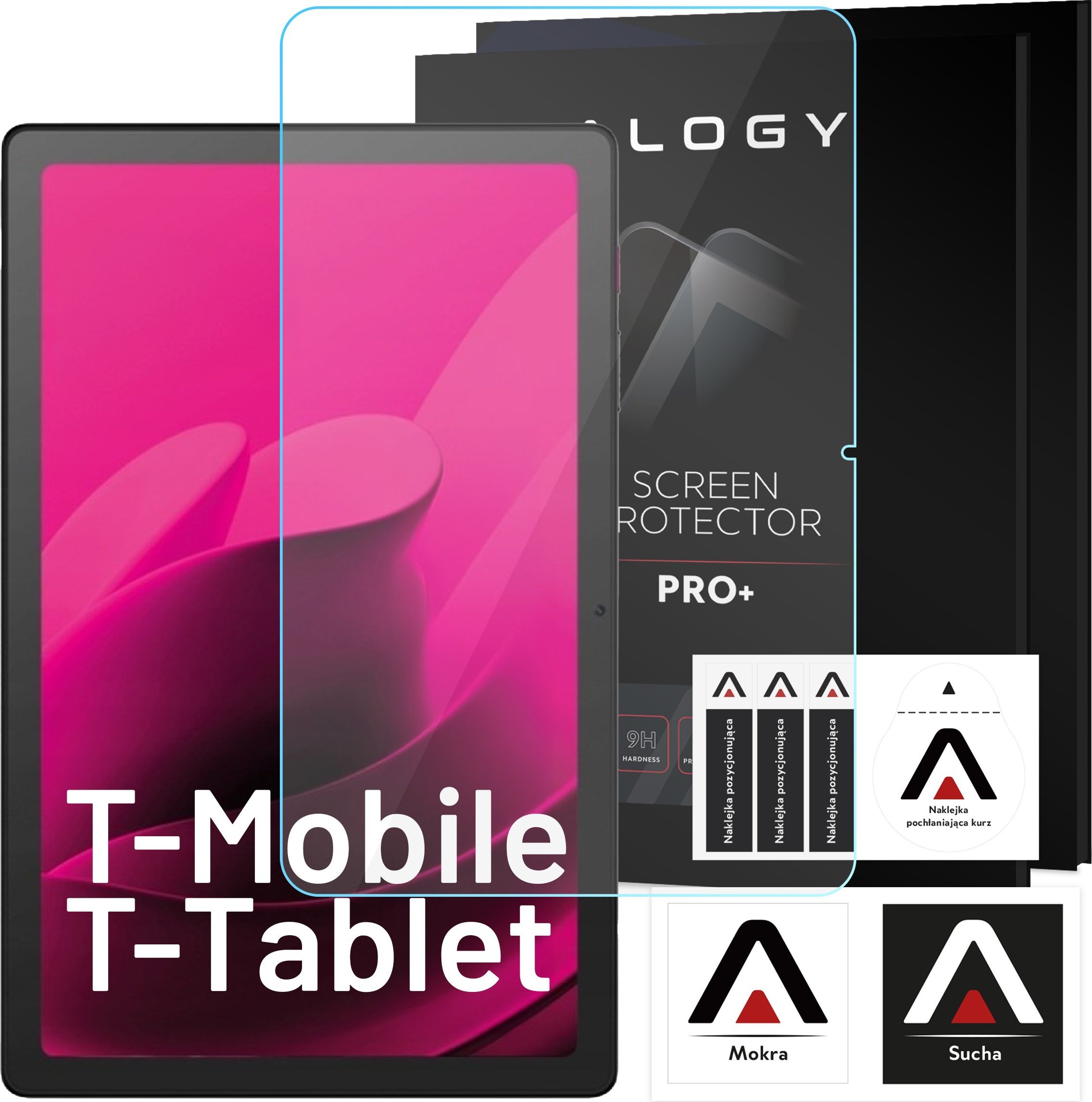 Alogy Szkło hartowane do T-Mobile T Tablet 5G 10.36" na tablet ekran Alogy Screen Protector Pro+ 9H