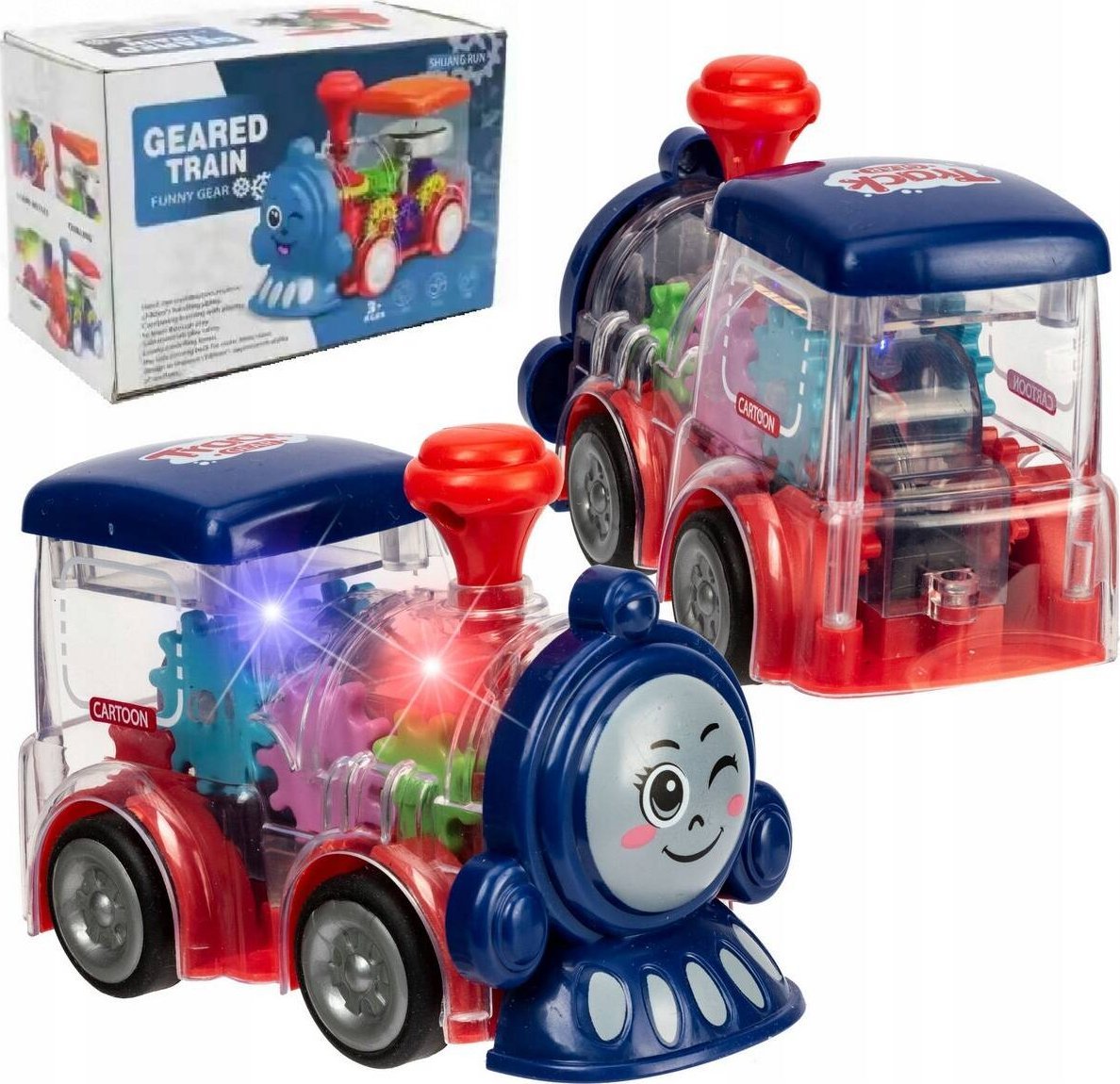 Norimpex Lokomotywa świecąca z trybikami 7618