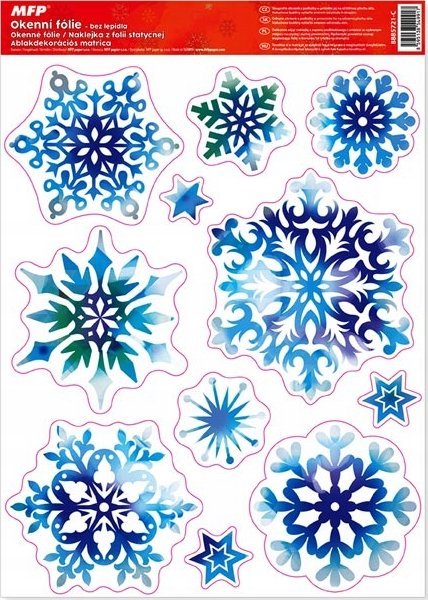 MFP paper naklejka bożonarodzeniowa brokat VA001 30x42cm 8885721