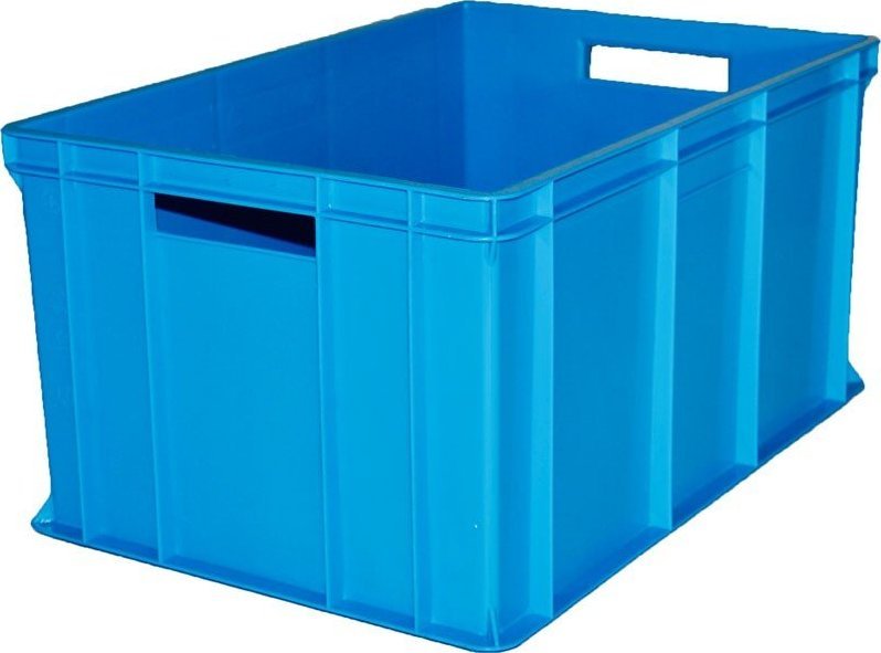 qBox Pojemnik transportowy EURO 300 ścianki i dno pełne, wym. 600 x 400 x 300 mm (kolor: biały)