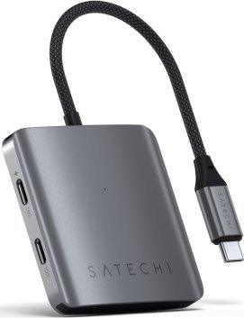 HUB USB Satechi Satechi 4 Port USB-C Hub PD - aluminiowy hub USB-C (4x USB-C 10Gbps, w tym 1x 100W PD) (space gray)
