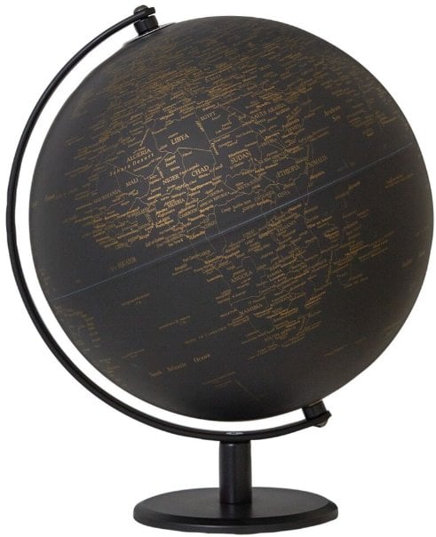 TROIKA Globus PLANET goldfarben, schwarz