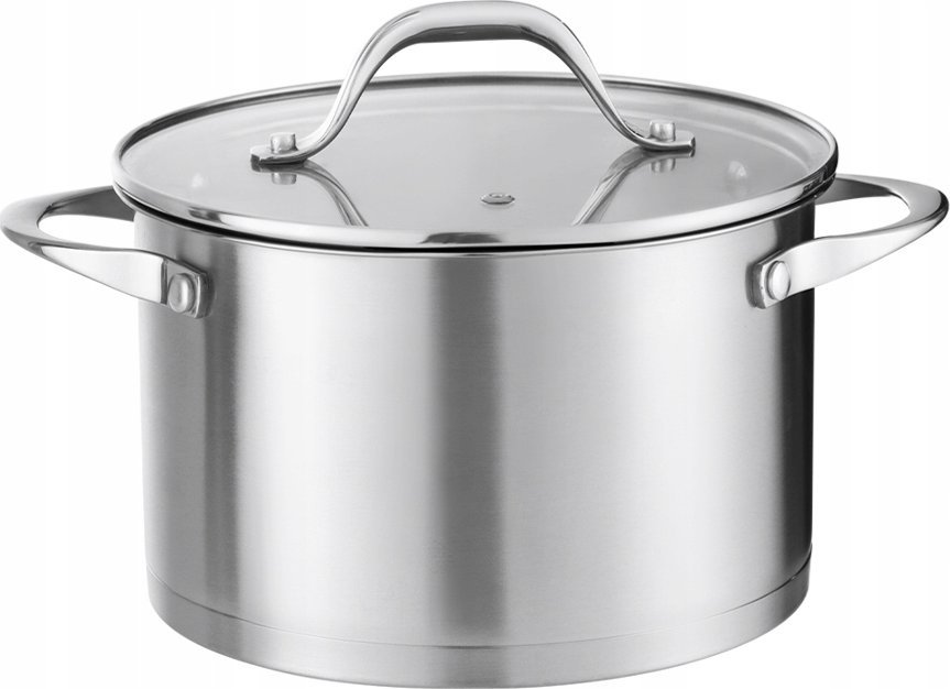 GARNEK Z POKRYWKĄ STAL NIERDZEWNA 18/10 (SS304) INDUKCJA GAZ 20CM 3L