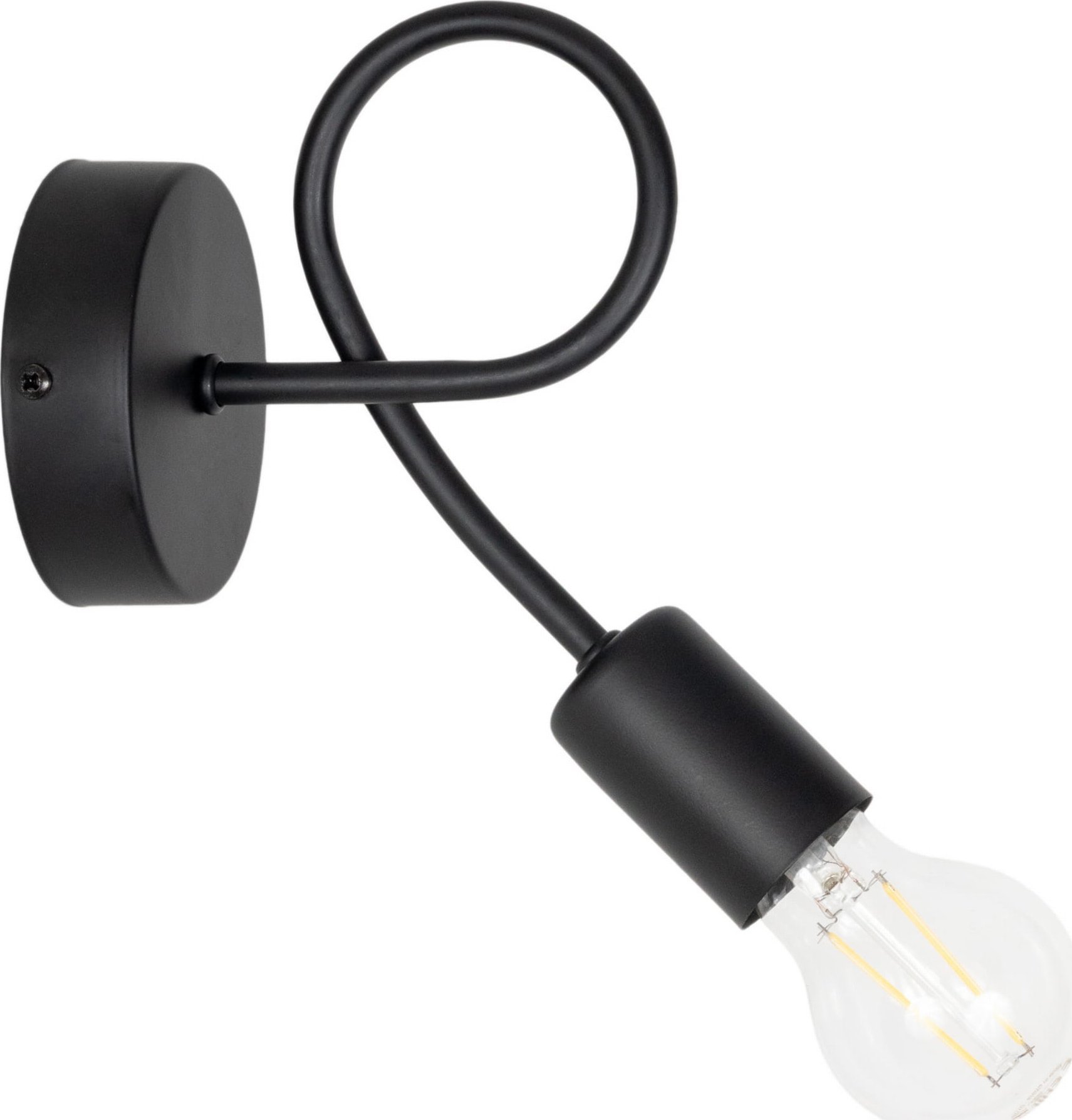 Kinkiet Solar Lampa ścienna kinkiet nowoczesny czarny loft