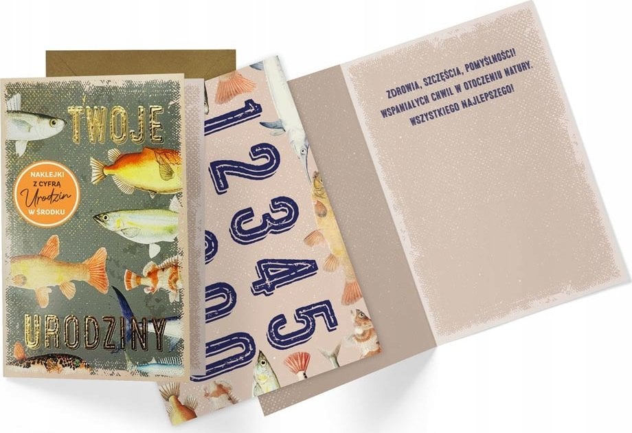 KUKARTKA Karnet B6 Urodziny (wymienne cyfry)