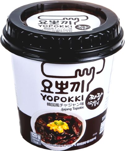 Young Poong Co Yopokki, kluski ryżowe w łagodnym sosie Jjajang 120g - Young Poong