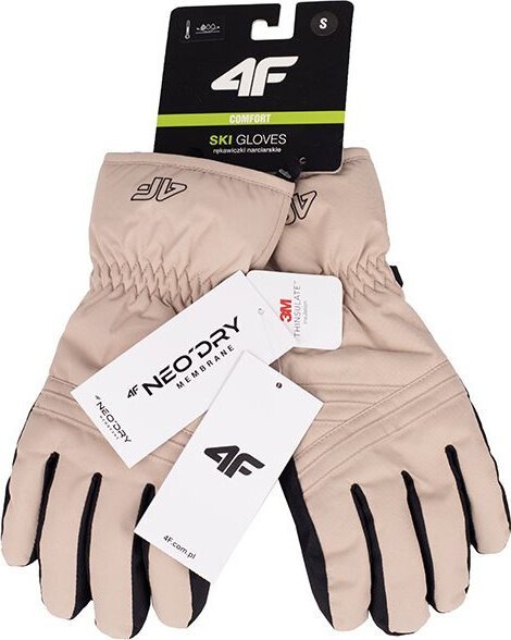 4f Rękawice narciarkie damskie 4F FNK F106 beżowe 4FWAW23AFGLF106 83S XL