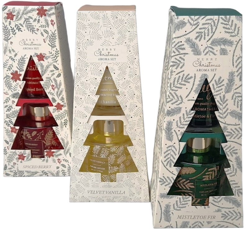 Dyfuzor zapachowy świąteczny z patyczkami 80 ml zestaw prezentowy