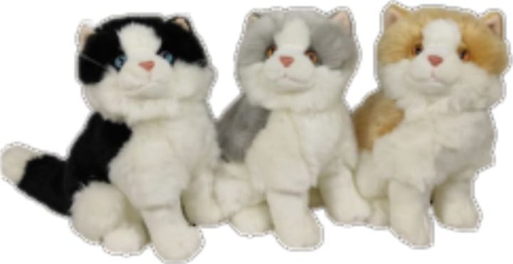 Dubi Koty siedzące 30cm 3kol 98614