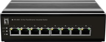 Switch LevelOne LevelOne IFS-0801 łącza sieciowe Nie zarządzany Fast Ethernet (10/100) Czarny