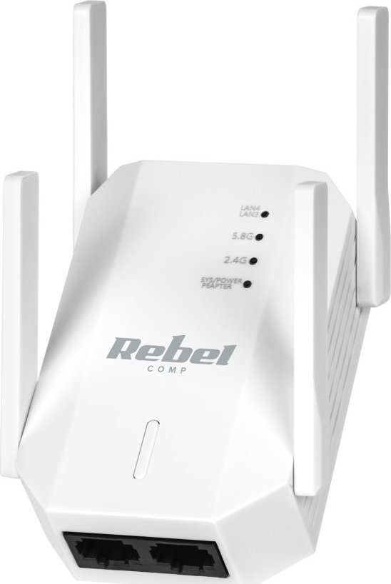 Access Point Rebel KOM1031 Repeater wzmacniacz WiFi 2.4+5 GHz Rebel