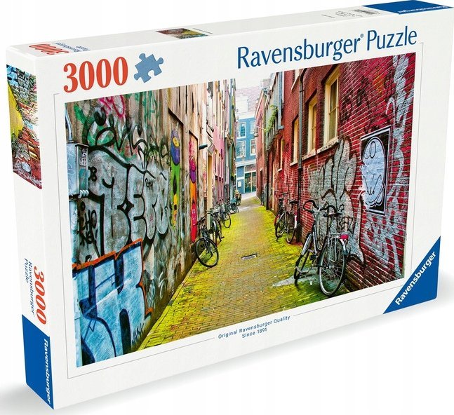 Ravensburger Puzzle 3000 Ulice Amsterdamu