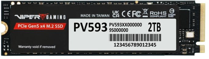 Dysk SSD Patriot Viper PV593 2TB M.2 2280 PCI-E x4 Gen5 NVMe (PV593P2TBM28H)
