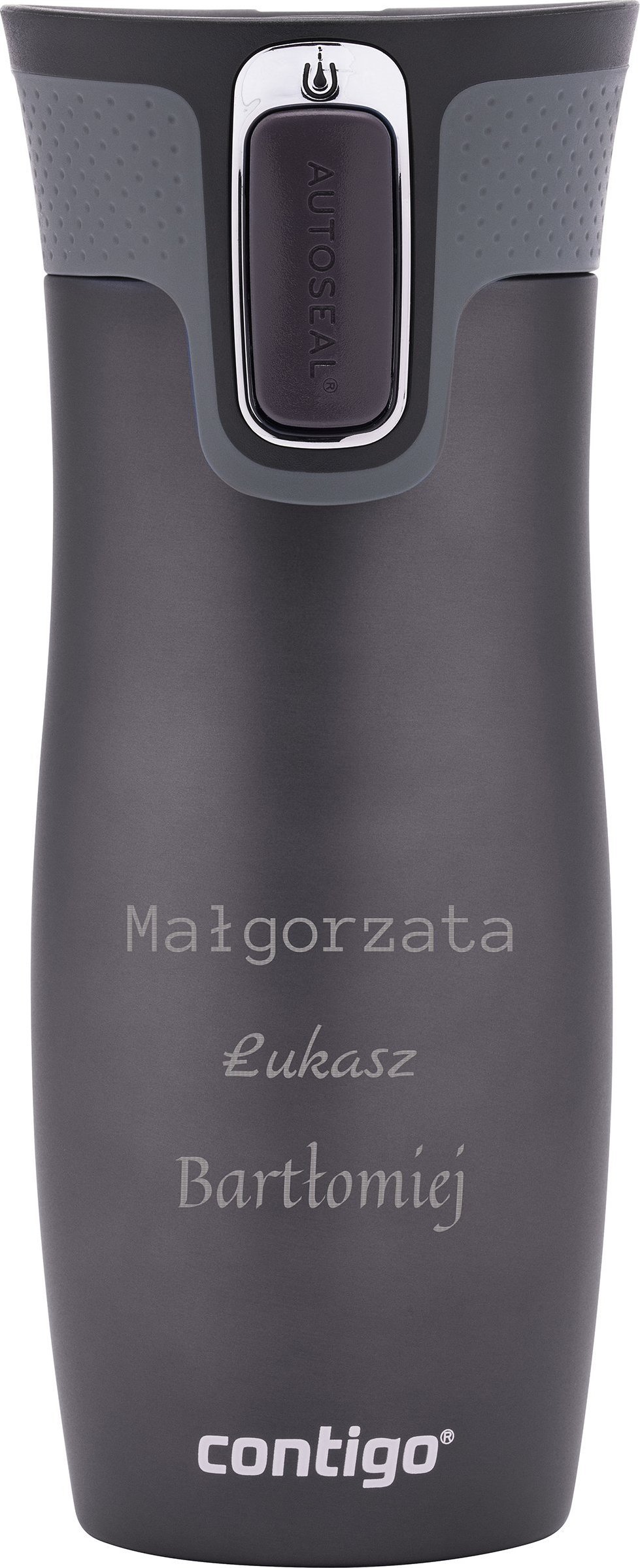 Contigo Kubek termiczny Contigo West Loop 2.0 z własnym napisem-grawer- grafitowy