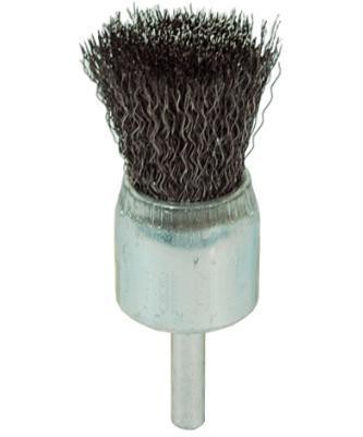 Szczotka pędzelkowa fi15mm trzpień 6mm drut stalowy