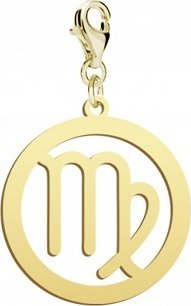 Radziszewska Jewellery Pozłacany Charms Znak zodiaku PANNA DEDYKACJA