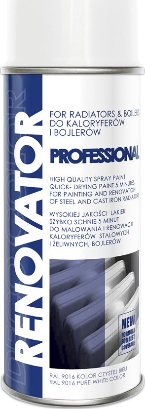 DECO COLOR Farba do renowacji kaloryferów RAL 9016 400ml RENOVATOR KALORYFER