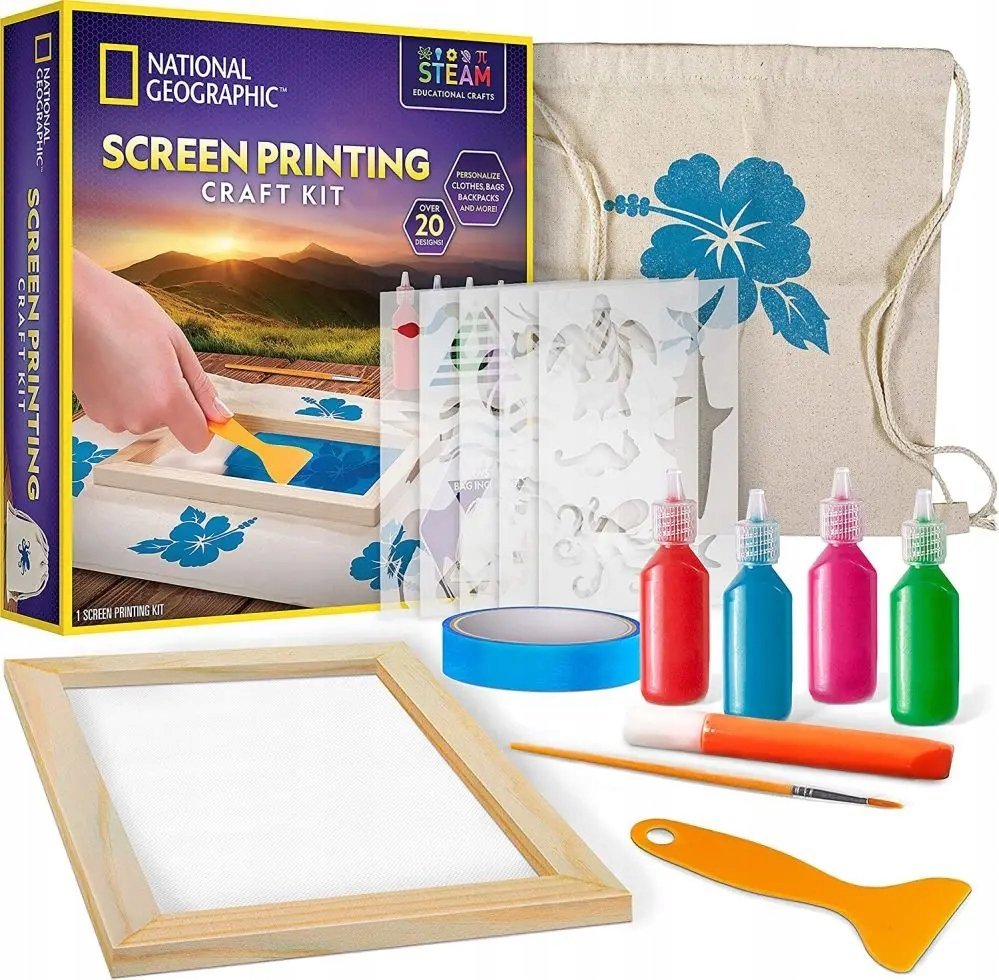 National Geographic NATIONAL GEOGRAPHIC Rinkinys Screen Printing, RTPRINT