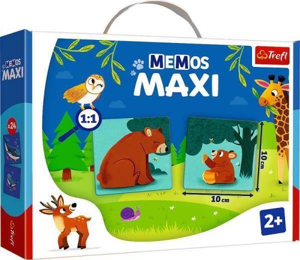Trefl Gra edukacyjna Memos maxi Zwierzęta i ich dzieci 02268 Trefl