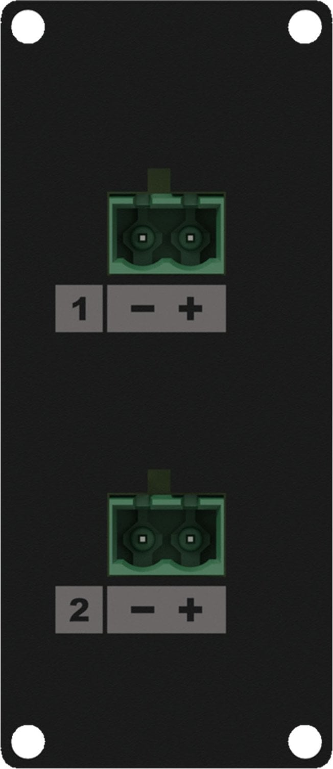 Caymon CAYMON CASY148/B CASY 1 space speaker level 2x 2-pin terminal block to 2-pin terminal block Black ve