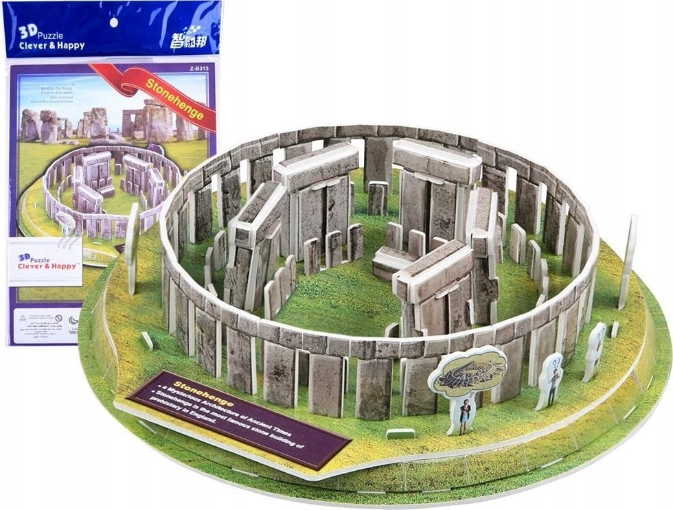 Jokomisiada Przestrzenne puzzle 3D 35 elementów Stonehenge ZA3301