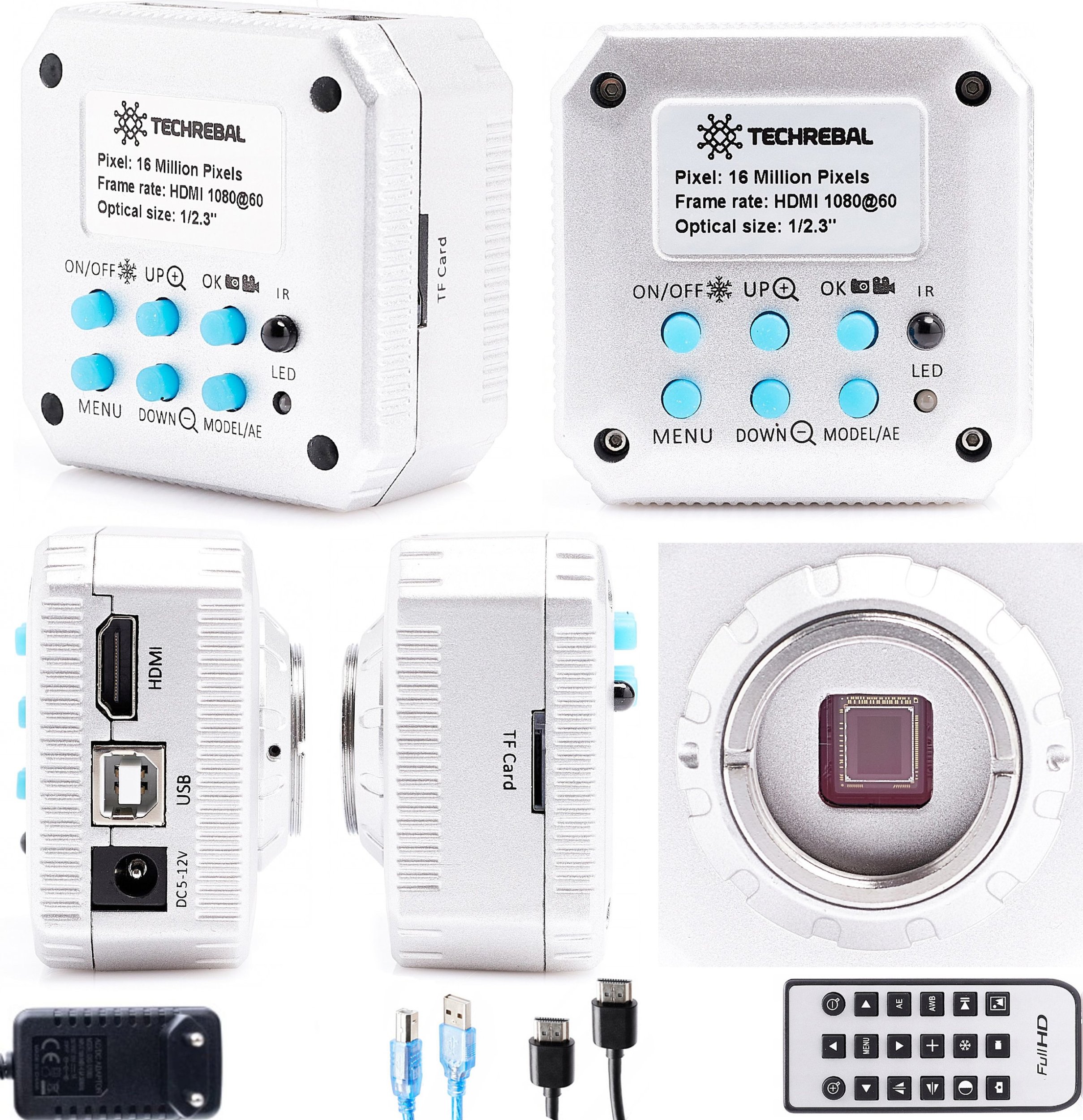 Mikroskop Cyfrowy K10M do Lutowania Techrebal Kamera 16MP 4K FULL HD USB