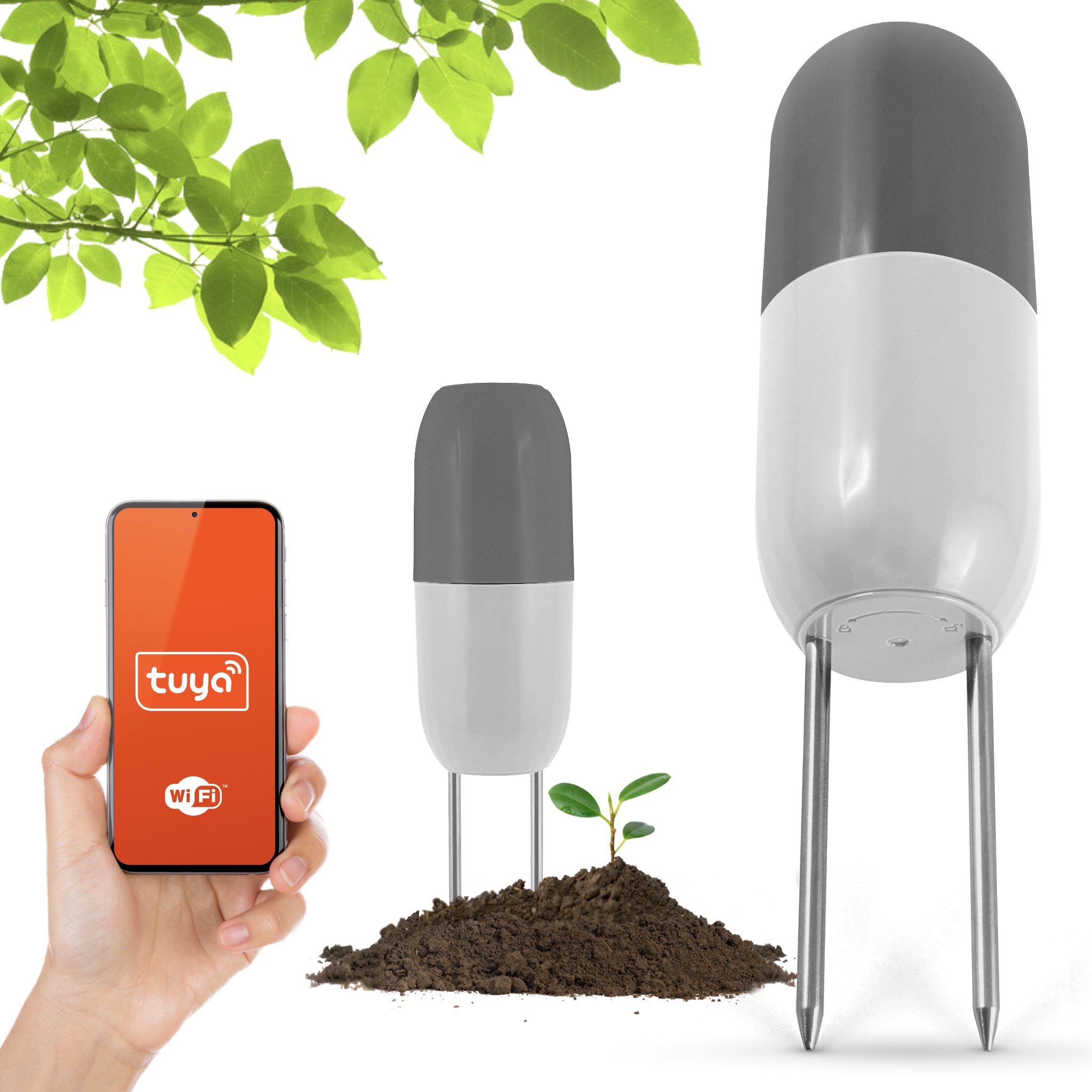 Bezprzewodowy Czujnik Sonda Temperatury Wilgotności Gleby Smart WiFi Tuya