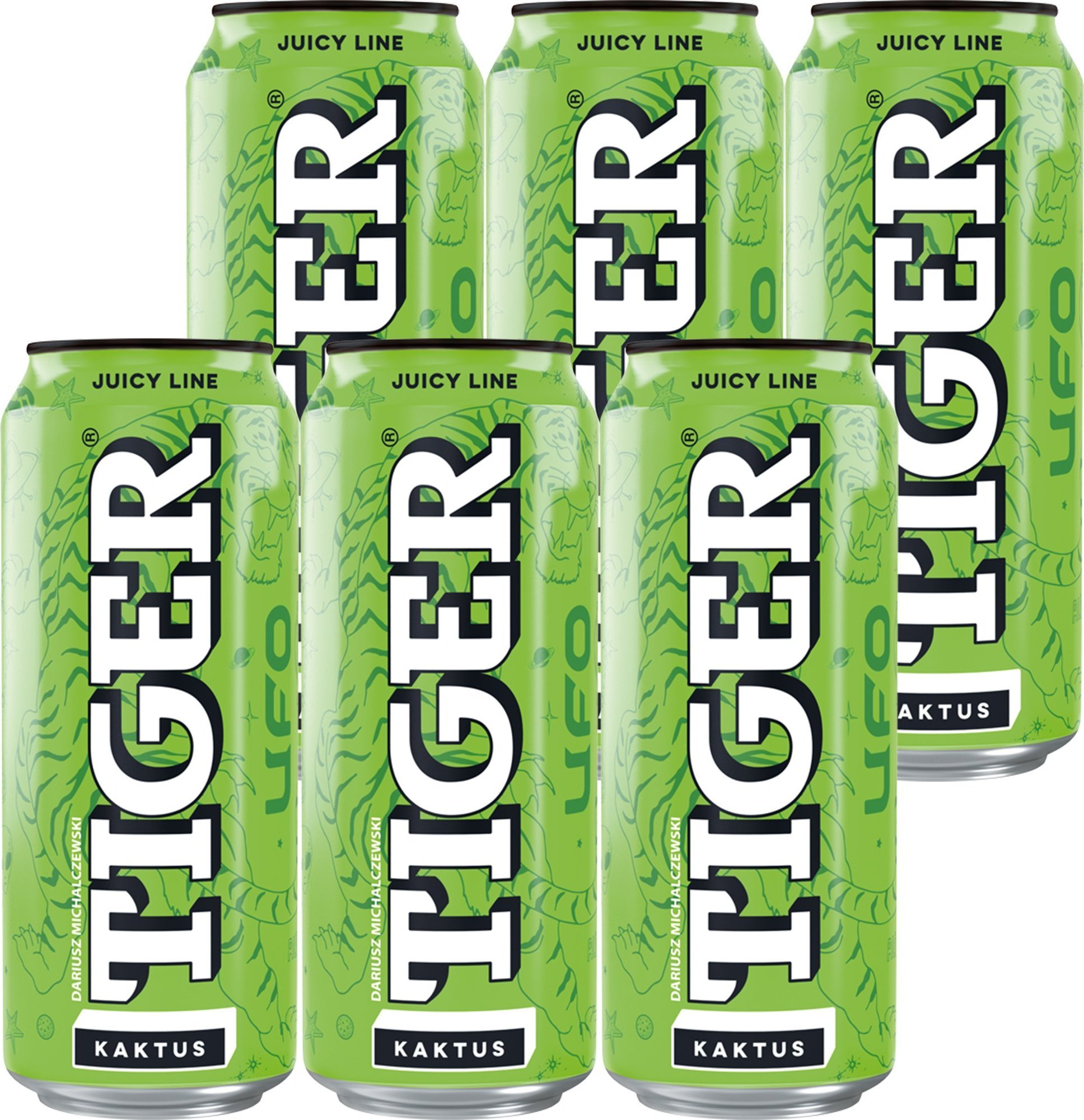 Tiger Tiger Gazowany napój owocowy kaktus 500 ml x 6 sztuk