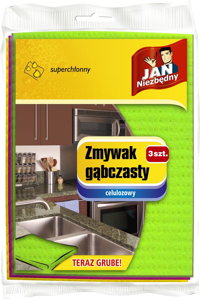 JAN Niezbędny Zmywak gąbczasty 3szt (8571011992)