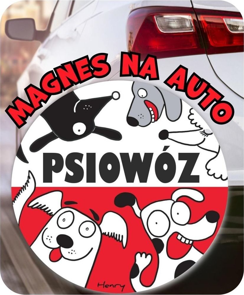 HENRY Magnes na auto PSIOWÓZ