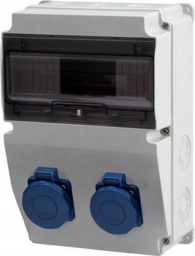 F-Elektro Rozdzielnica LAGO IP65 10M - gniazda 2x230V