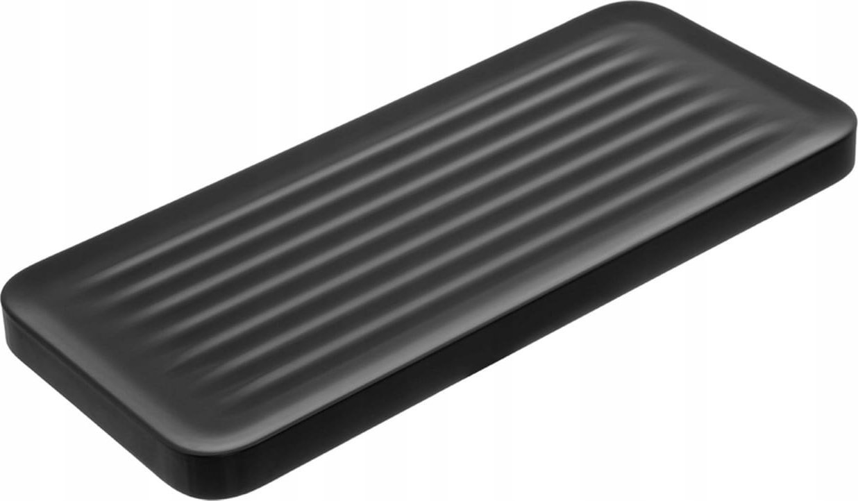 Kuchinox Półka łazienkowa ścienna przykręcana czarna 30,1x13,1x3,7 cm