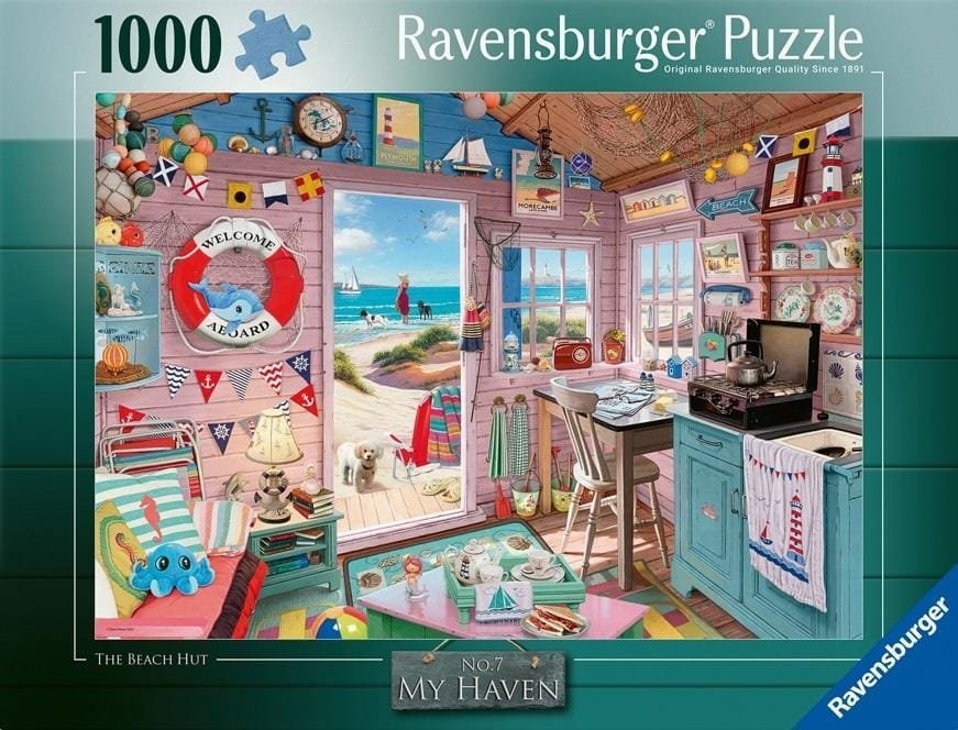Ravensburger Puzzle 1000 Chatka na plaży