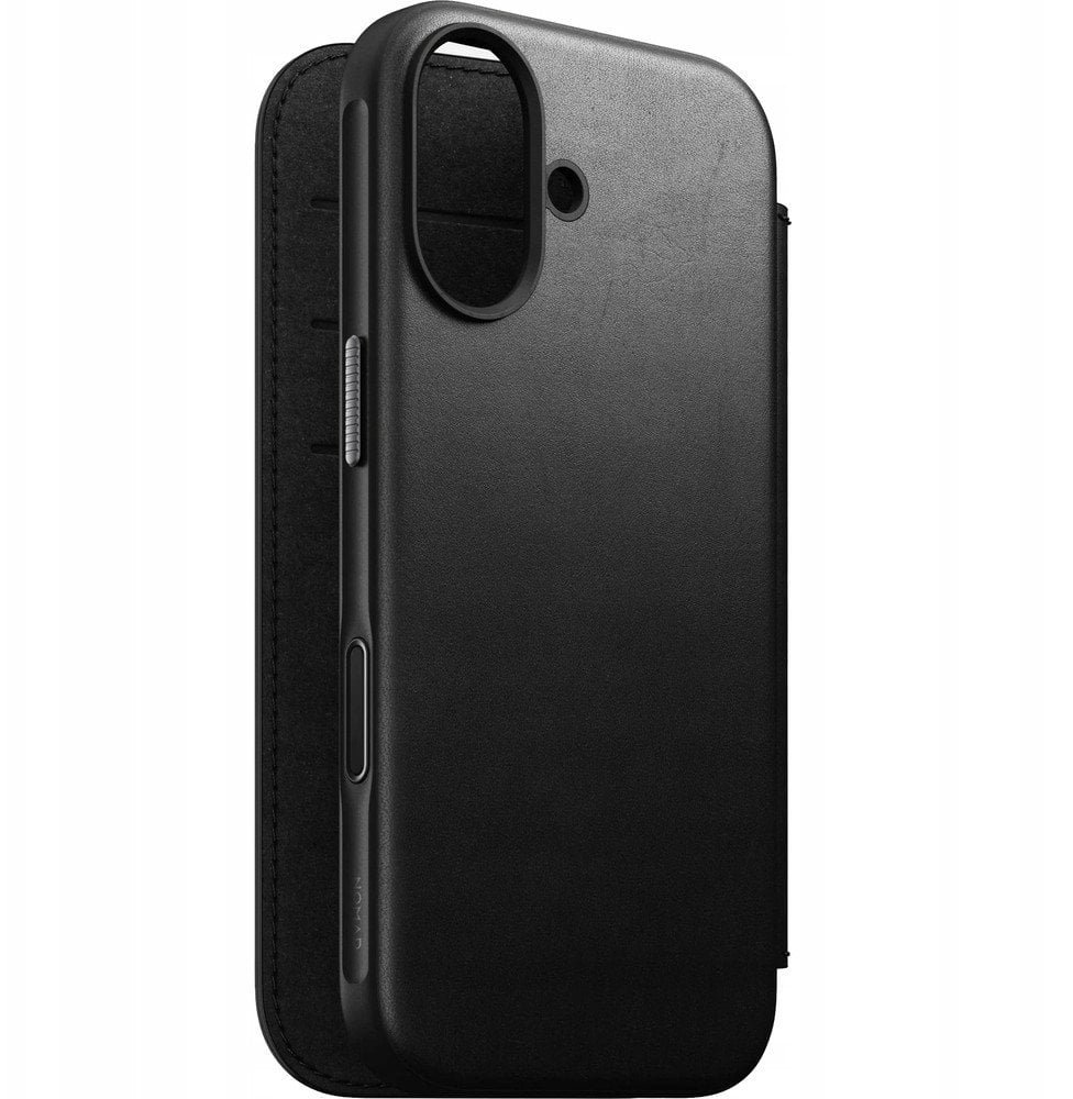 NOMAD Modern Leather Folio - skórzane etui do iPhone 17 kompatybilne z MagSafe (black)