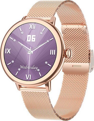 Smartwatch Hagen HC81.110.111 Różowe złoto