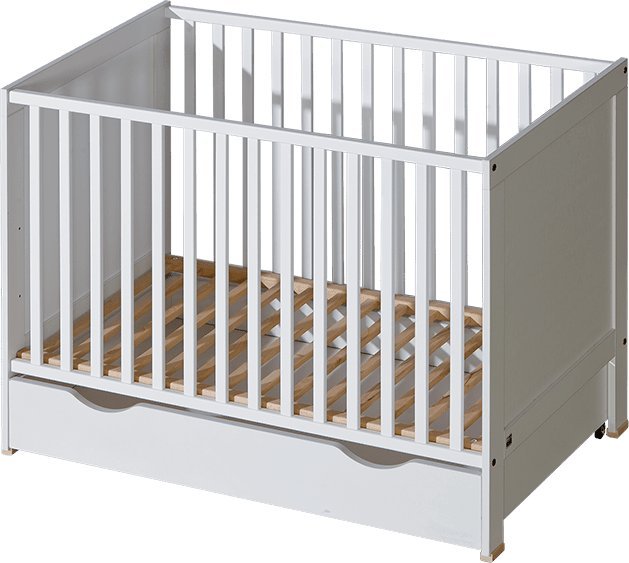 ATB Meble Łóżeczko dziecięce 120x60 Basic Biały