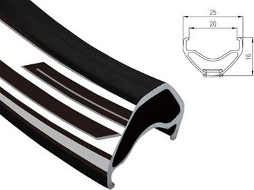 Alexrims Obręcz mtb SC PRO 29"x32otw. Tubeless Ready H.tarczowy kapslowana czarna (ALX-SC-PRO-2928)