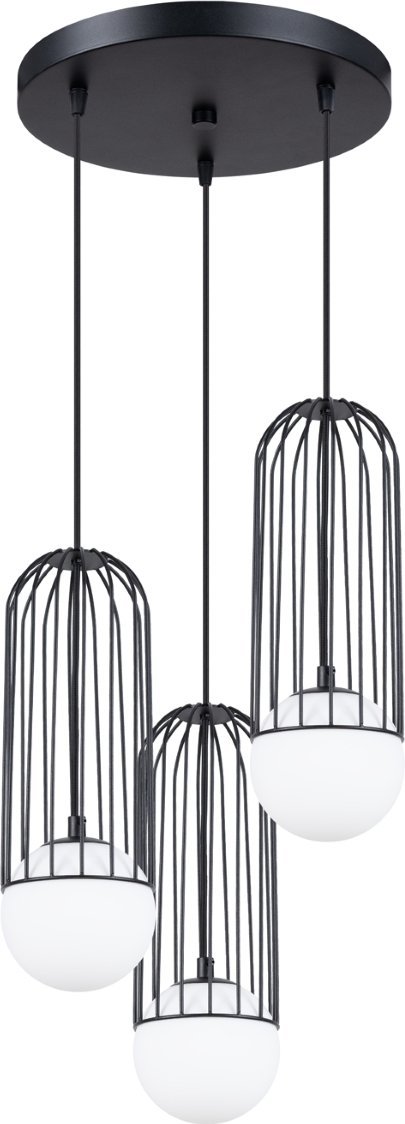 Lampa wisząca Sollux Lighting SOLLUX Lampa wisząca BRINA 3P czarna 3 x G9 SL.1336