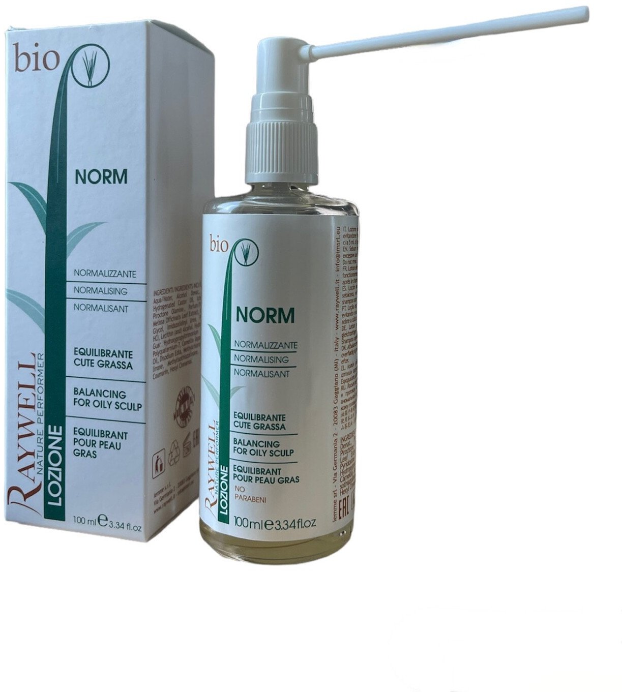 Raywell Raywell, Bio Nature, Hair Lotion Treatment, For Regulation Of Excessive Sebum, 100 ml For Women