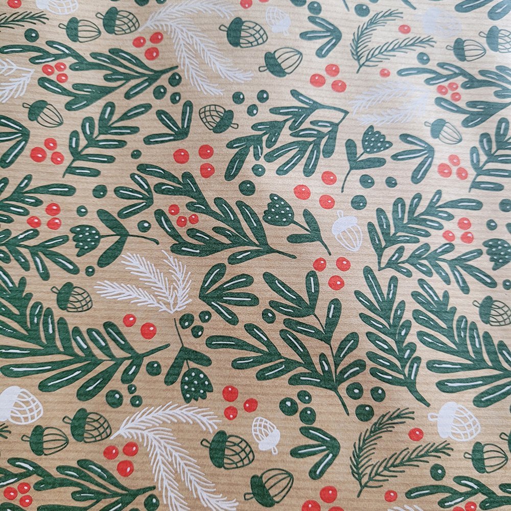 Fastima Papier świąteczny do pakowania kolorowy 70cmx3m 3m58