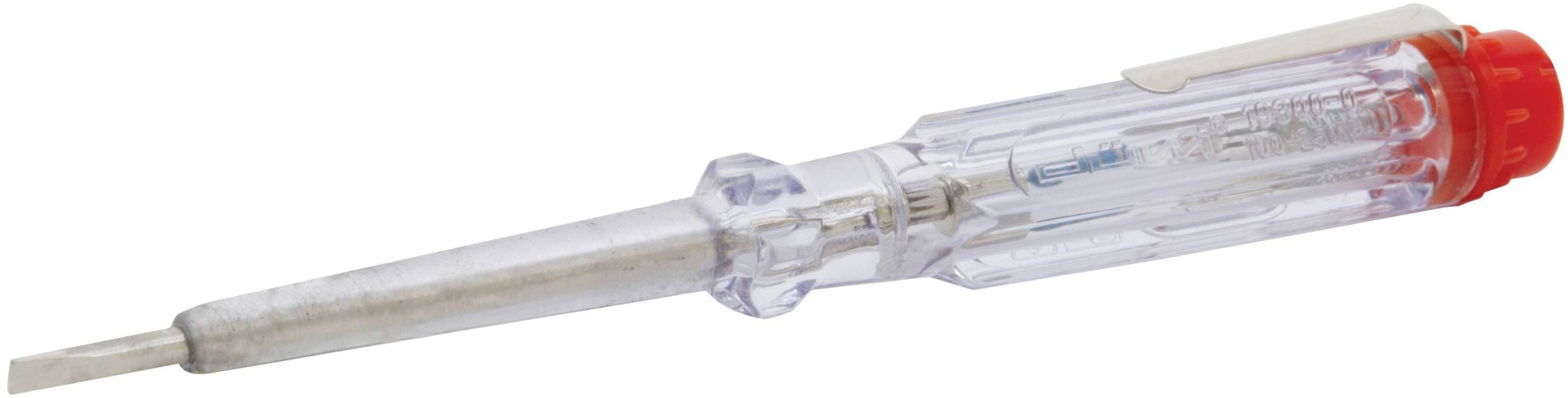 Próbnik napięcia 14 cm, transparentny 120-250V 19300