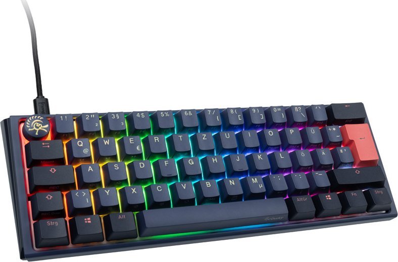Klawiatura Ducky Ducky One 3 Cosmic Blue Mini Gaming Tastatur, RGB LED - MX-Ergo-Clear