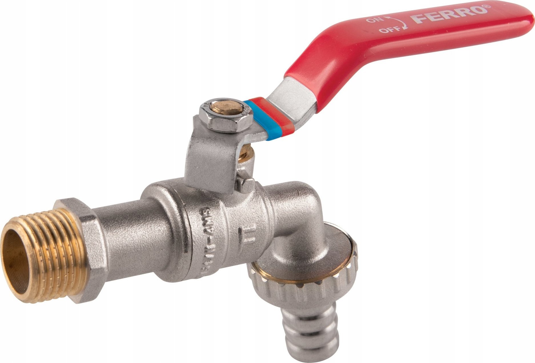 Ferro Zawór kulowy czerpalny z metalową złączką, 3/8", F-Comfort (w)