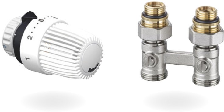 Heimeier Zestaw głowica termostatyczna S + zestaw przyłączeniowy prosty (36311302003)