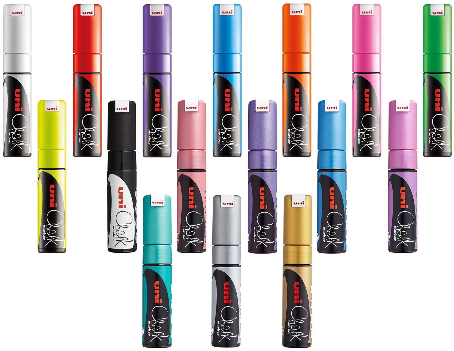 Marker kredowy Uni PWE-8K metalik niebieski