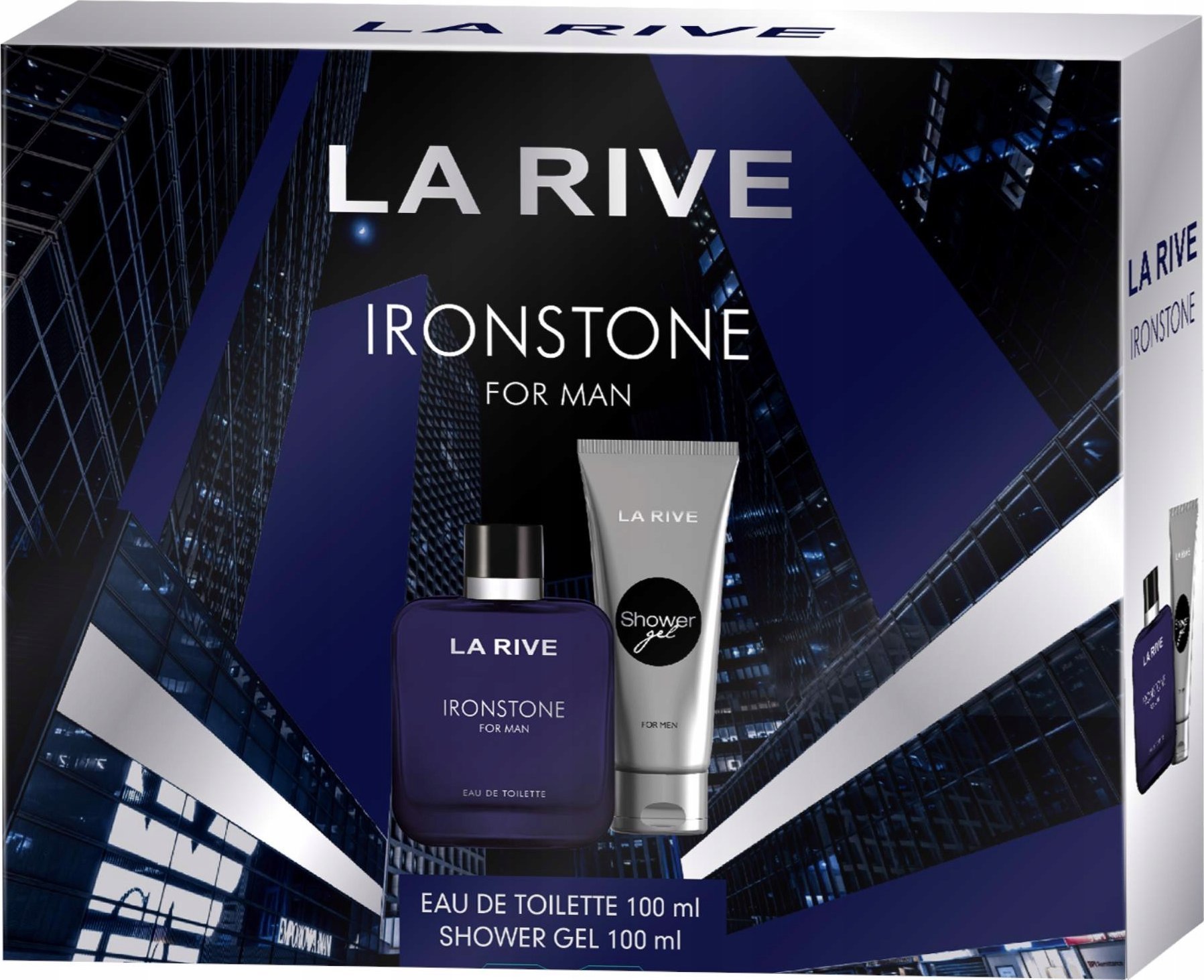 SET LA RIVE Ironstone Men EDT spray 100ml + SHOWER GEL 100ml