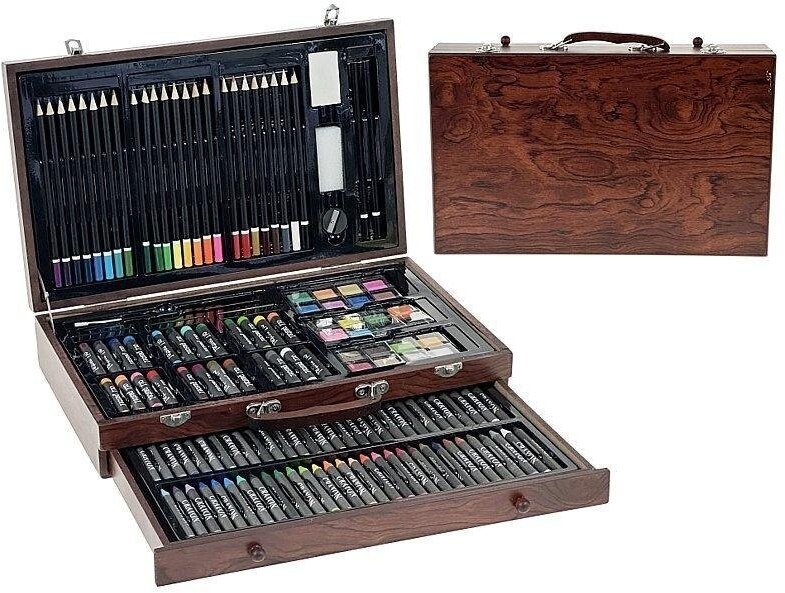 Duży zestaw artystyczny do malowania 143el