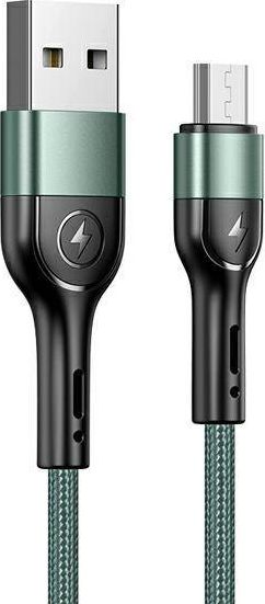 Kabel USB Usams USB-A - microUSB 1 m Zielony (112226)