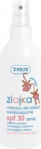 Ziaja Ziajka mleczko dla dzieci wodoodporne SPF30 (5901887040569)