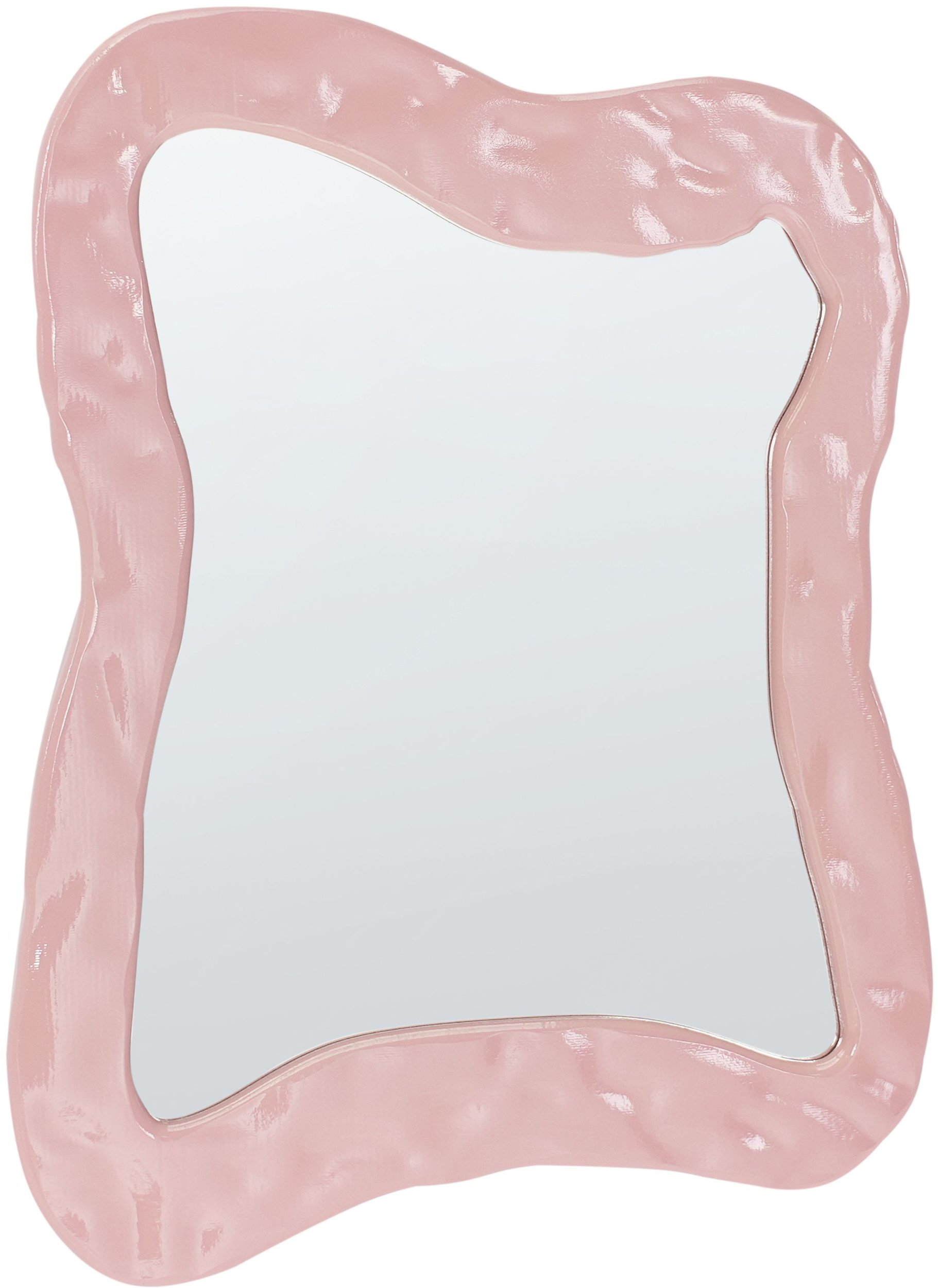 Lustro ścienne PENCRAN 60 cm 80 cm Różowy